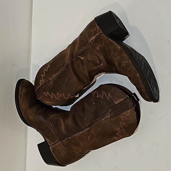 Ariat Sedona Brown Leather Cowboy Western Boots Men’s 10.5 D - Picture 8 of 16